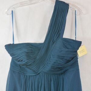 Blue One strap Shoulder Formal Dress SZ 16 NWT Symphony Venus